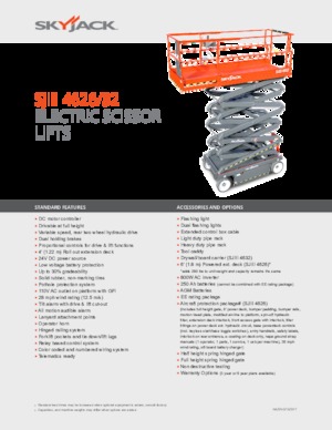 व्हील्ड सिज़र लिफ्ट Skyjack SJ III 4626
