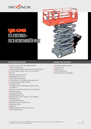 व्हील्ड सिज़र लिफ्ट Skyjack SJ III 4740