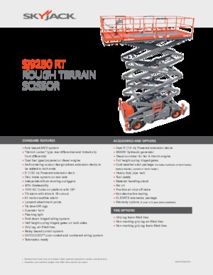व्हील्ड सिज़र लिफ्ट Skyjack SJ9250 RT