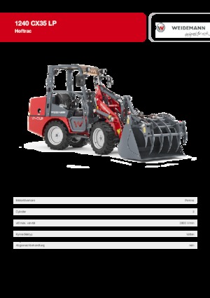 यार्ड लोडर Weidemann 1240 LP