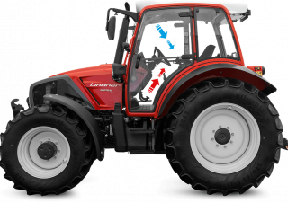 4WD ट्रैक्टर Lindner Geotrac 104 ep