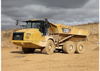 आर्टिकुलेटेड डंप ट्रक Caterpillar 735