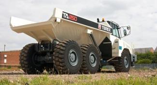 आर्टिकुलेटेड डंप ट्रक Terex TA 250