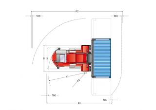 Kalmar DCE 70-35 E4 आयाम और आकार