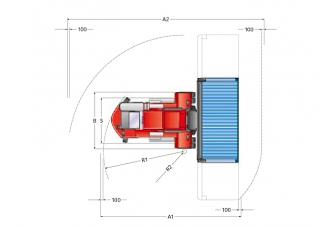 Kalmar DCE 80-45 E5 आयाम और आकार