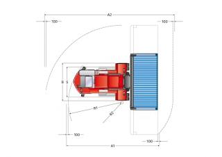 Kalmar DCE 80-45 E6 आयाम और आकार