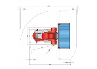 Kalmar DCE 80-45 E8 आयाम और आकार