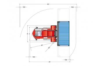 Kalmar DCE 90-45 E5 आयाम और आकार