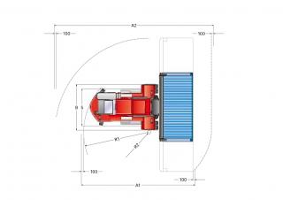 Kalmar DCE 90-45 E7 आयाम और आकार