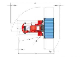 Kalmar DCF 100-45 E7 आयाम और आकार