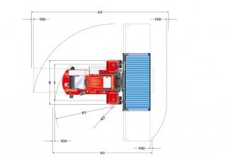 Kalmar DCF 80-45 E6 आयाम और आकार