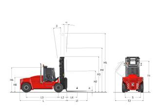 Kalmar DCG 70-32 E3 आयाम और आकार