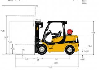 Yale GDP 45SVX5 Value आयाम और आकार