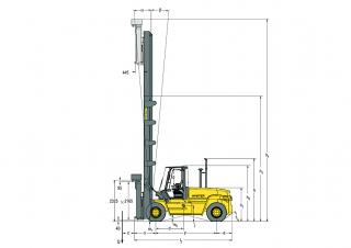 Hyster H12.00XM 12EC आयाम और आकार