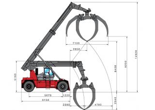Kalmar RTD3026 आयाम और आकार