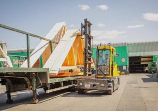 साइड लोडर फोर्कलिफ्ट डीजल साइडलोडर Combi-Lift C 5000 4WSL