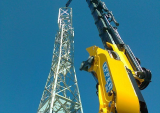 हाइड्रोलिक लोडिंग क्रेन Effer 1855 L9S 
