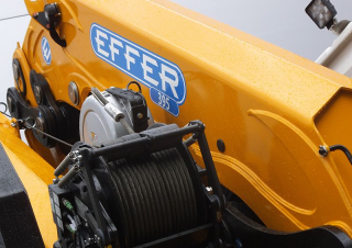 हाइड्रोलिक लोडिंग क्रेन Effer 395 3S