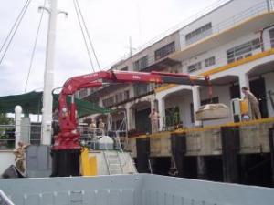 हाइड्रोलिक लोडिंग क्रेन Amco Veba 825-3 S Jib 3S