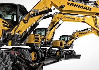 व्हील एक्सकेवेटर Yanmar B 75 2PB
