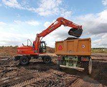 व्हील एक्सकेवेटर Doosan DX140W-3