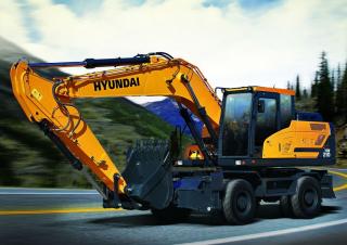 व्हील एक्सकेवेटर Hyundai HW140