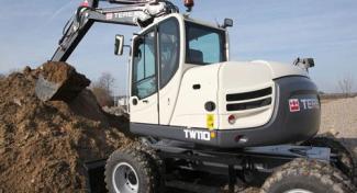 व्हील एक्सकेवेटर Terex TW 110