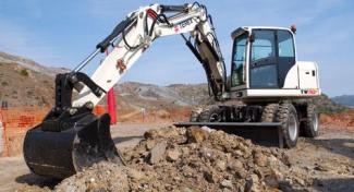 व्हील एक्सकेवेटर Terex TW 110