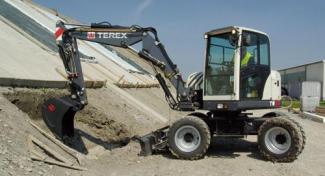 व्हील एक्सकेवेटर Terex TW 70