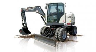 व्हील एक्सकेवेटर Terex TW 70