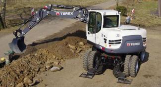 व्हील एक्सकेवेटर Terex TW 85