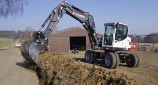 व्हील एक्सकेवेटर Terex TW 85