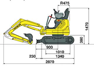 मिनी एक्सकेवेटर New Holland E9SR