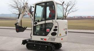 मिनी एक्सकेवेटर Terex TC 16 Twindrive