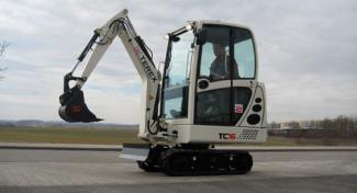 मिनी एक्सकेवेटर Terex TC 16 Twindrive