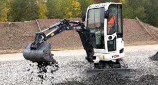 मिनी एक्सकेवेटर Terex TC 19 Z