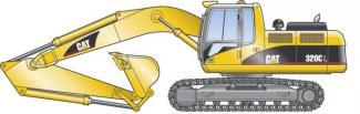 क्रॉलर एक्सकेवेटर Caterpillar 320 C L