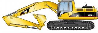 क्रॉलर एक्सकेवेटर Caterpillar 325 C LN