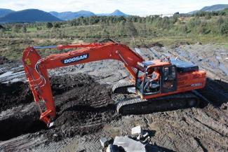 इलेक्ट्रिक क्रॉलर एक्सकेवेटर Doosan DX300NLC-3