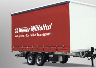 ट्रेलर कर्टन साइड / टार्पॉलिन ट्रेलर Müller Mitteltal EAL-TA 8,6