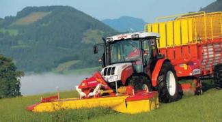 वाहन कॉम्पैक्ट यूटिलिटी ट्रैक्टर Steyr 4095 Kompakt Basis