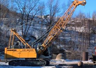 क्रॉलर क्रेन - लैटिस बूम Liebherr HS 8040 HD
