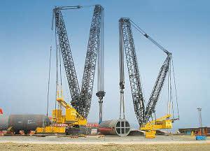 क्रॉलर क्रेन - लैटिस बूम Liebherr LR 11350