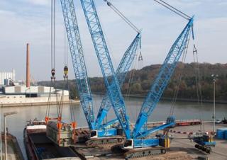 क्रॉलर क्रेन - लैटिस बूम Liebherr LR 1300 SX