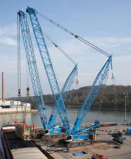 क्रॉलर क्रेन - लैटिस बूम Liebherr LR 1300 SX