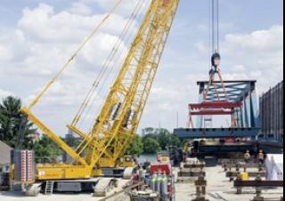 क्रॉलर क्रेन - लैटिस बूम Liebherr LR 1350/1