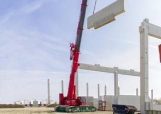 क्रॉलर क्रेन - टेलीस्कोपिक बूम Liebherr LTR 1100