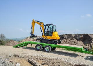 ट्रांसपोर्ट तकनीक लो बेड ट्रेलर Joskin WAGO-LOADER LTR8000D13