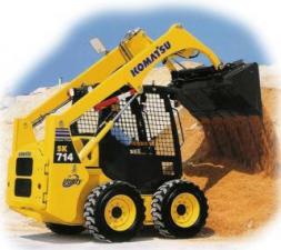 स्किड स्टीयर लोडर Komatsu SK714-5 Super Flow