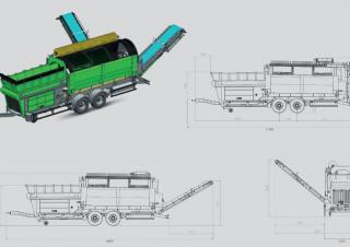 वेस्ट डिस्पोजल स्क्रीनिंग प्लांट Neuson-Ecotec TS 5221-2